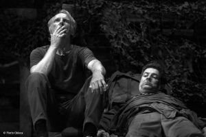 Richard Bovnoczki si Mihai Calin în No Man's Land - Fotografie de teatru - ghioca.eu